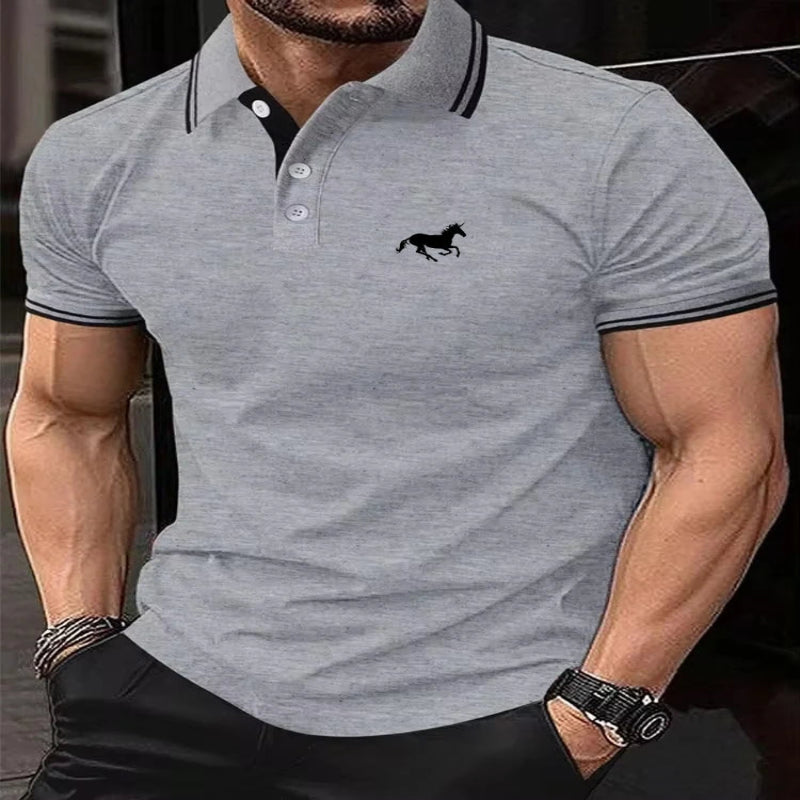 Camiseta gola polo,
Camisa masculina,
Camisa botões,
Moderno,
Camisaria masculina,
Moda masculina,
Primavera 2025,
Outono 2025,
verão 2025,
Camisa manga curta,
camisa polo,