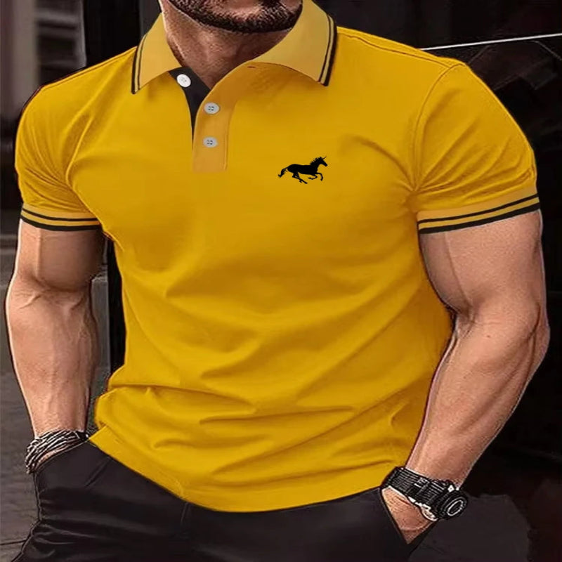 Camiseta gola polo,
Camisa masculina,
Camisa botões,
Moderno,
Camisaria masculina,
Moda masculina,
Primavera 2025,
Outono 2025,
verão 2025,
Camisa manga curta,
camisa polo,